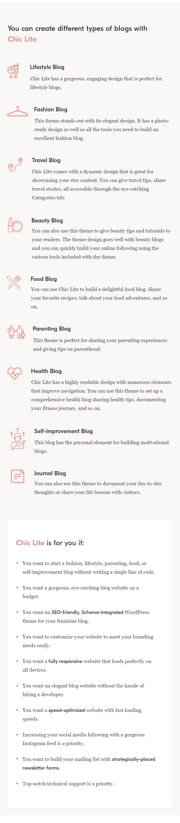 Chic Lite WordPress Theme - 2