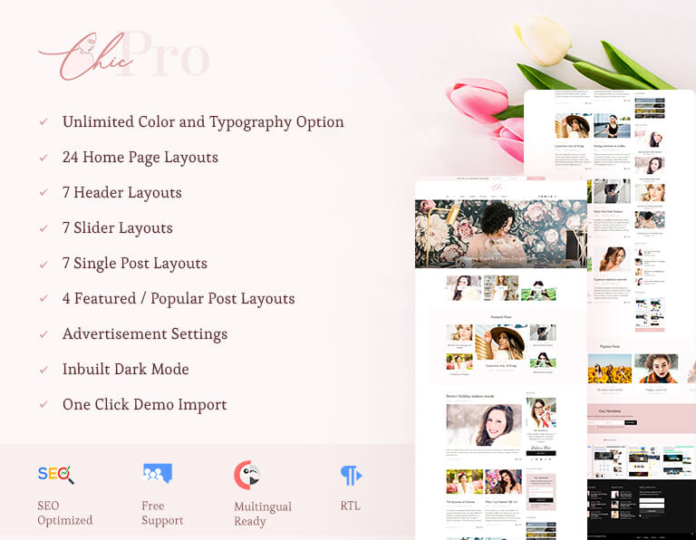 Chic-Pro WordPress Themes Sales Banner