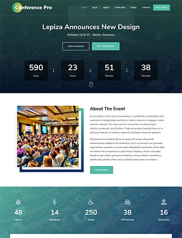 The Conference Pro WordPress Theme