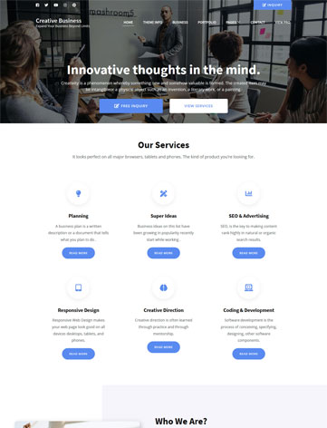 Creative Business WordPress Theme