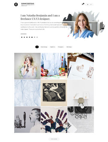 Elegant Portfolio WordPress Theme