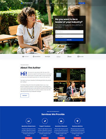 Influencer Pro WordPress Theme