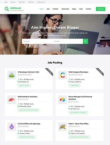 JobScout WordPress Theme