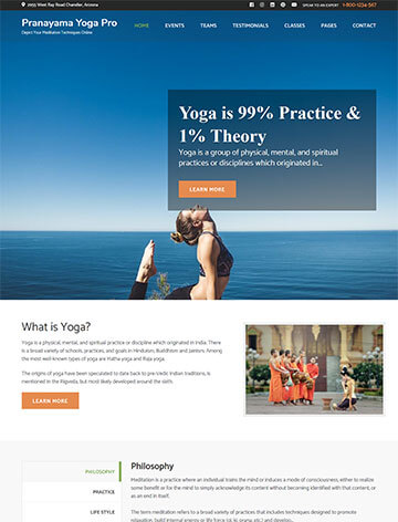 Pranayama Yoga Pro WordPress Theme