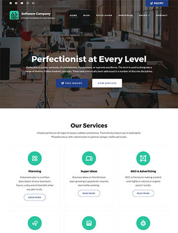 Software Company WordPress Theme