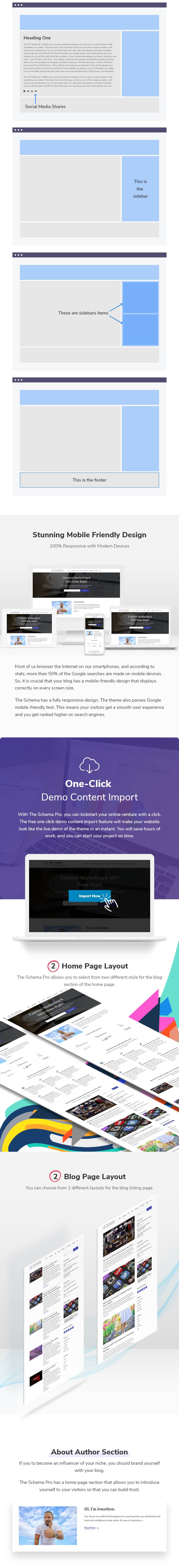 features of Scheme Pro WordPress Theme