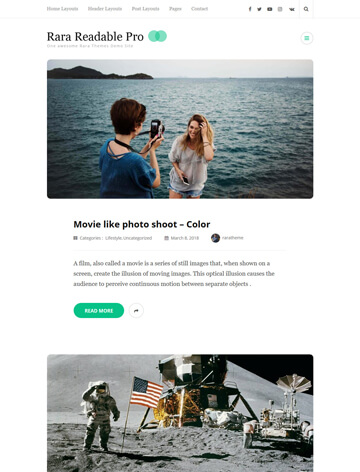 Rara Readable Pro WordPress Theme