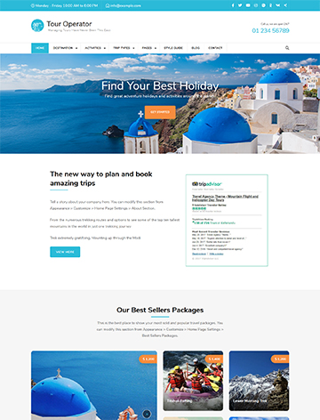 Tour Operator WordPress Theme