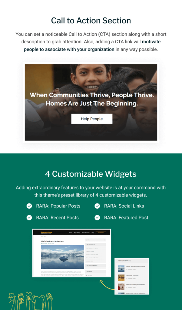 CTA Benevolent WordPress Theme