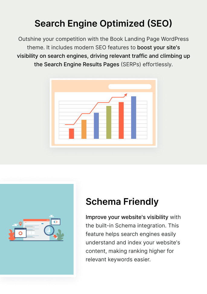 Features of Book Landing Page SEO