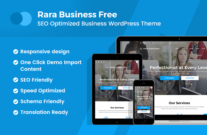 sales banner of Rara Business Free WordPress Theme