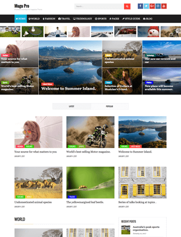 Mugu Pro Wordpress Theme
