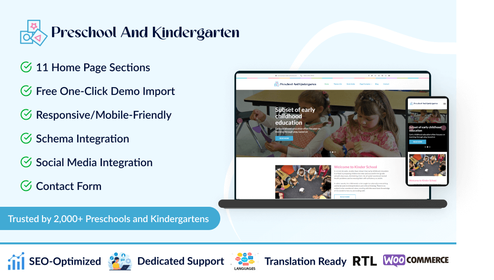 Preschool and Kindergarten Featured Image