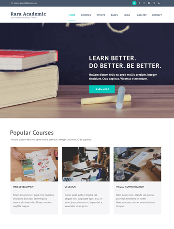 Rara Academic Pro WordPress Theme